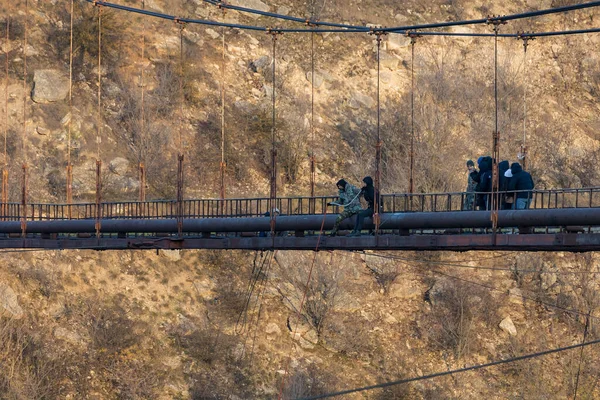 Dezember 2020 Rezina Moldawien Seilspringen Ist Eine Extreme Art Der — Stockfoto