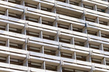 Soyut geometrik mimari şehir modeli. Dokulu arka plan. Tasarım için boş. Altında ya da altında. Metin için alanı kopyala