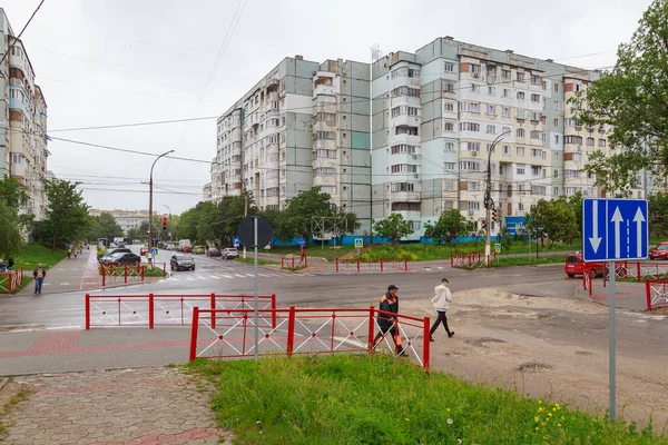 Rue Ville Éditorial Illustratif Juin 2021 Balti Moldova Arrière Plan — Photo