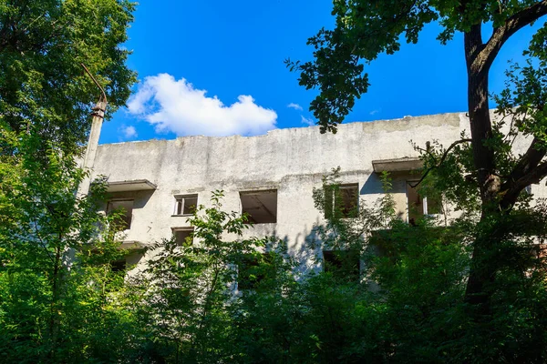 Förstörd Och Övergiven Militärstad Kalla Kriget Läskig Plats Postapokalyptisk Bakgrund — Stockfoto