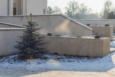 19 Ocak 2021 Balti veya Beltsy, Moldova 'nın soğuk kışı. İllüstrasyon Editörü