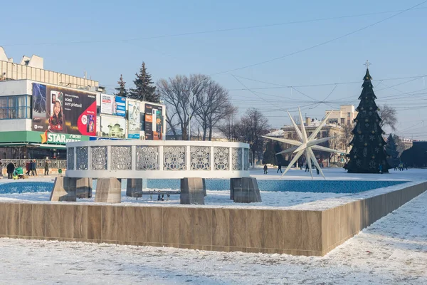 Januari 2021 Balti Atau Beltsy Moldova Snowy Musim Dingin Kota — Stok Foto