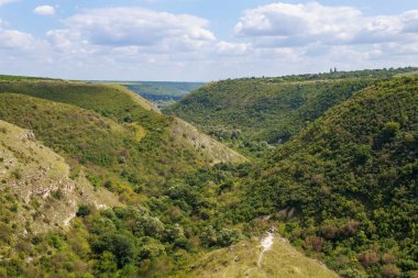 Doğu Avrupa 'nın dağlık doğası. Metin veya yazıtlar için kopyalama alanı olan arkaplan