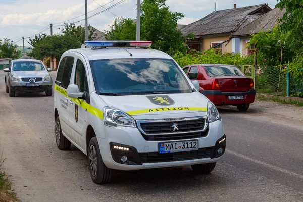 Patrouille Police Arrière Plan Avec Espace Copie Pour Texte Inscriptions — Photo