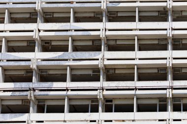 Soyut geometrik mimari şehir modeli. Dokulu arka plan. Tasarım için boş. Altında ya da altında. Metin için alanı kopyala
