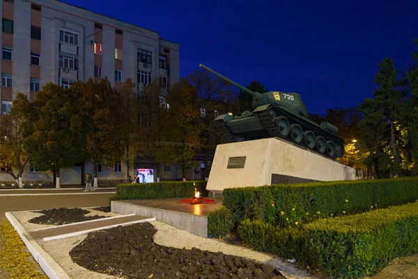 Monumento Carro Armato Che Liberò Città Dai Nazisti Città Della — Foto Stock