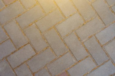 Aydınlatılmış kaldırım levhaları, ahenkli. Metin için kopyalama alanı olan arkaplan