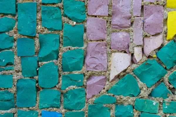 Mosaikelemente Der Alten Historischen Architektur Der Städtischen Umgebung Grob Strukturierter — Stockfoto