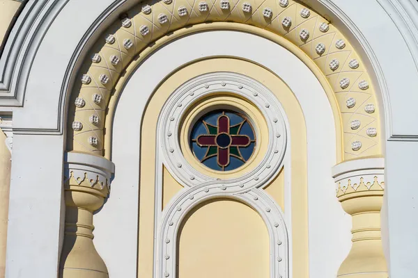 Arquitetura Igreja Clássica Muito Bonita Cultura Religião Cristianismo Fundo Religioso — Fotografia de Stock