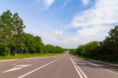 İyi yol ya da uluslararası otoyol. Metin veya yazıtlar için kopyalama alanı olan arkaplan.