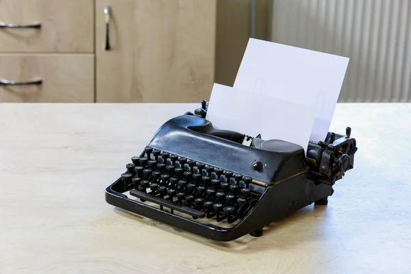 Máquina Escribir Clásica Vintage Fondo Con Espacio Copia Para Texto — Foto de Stock