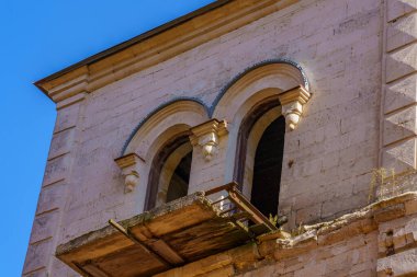 Antika antika vintage kule. Metin için kopyalama alanı olan arkaplan