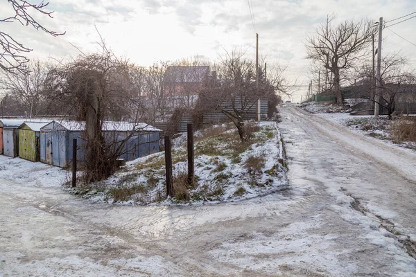 Janvier 2021 Balti Beltsy Moldova Mauvaises Routes Hiver Éditorial Illustratif — Photo