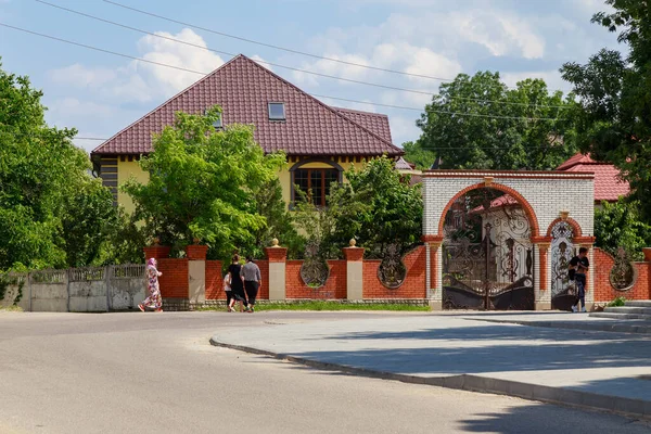 Rue Ville Éditorial Illustratif Juin 2021 Otaci Moldova Arrière Plan — Photo