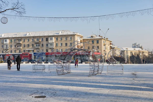 Janvier 2021 Balti Beltsy Moldavie Hiver Froid Neigeux Dans Ville — Photo