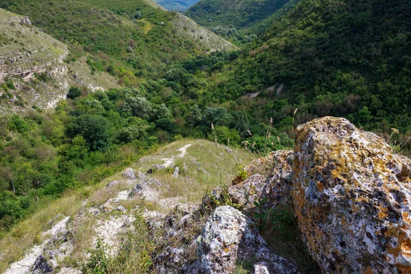 Natureza Rochosa Montanhosa Selvagem Europa Oriental Paisagem Fundo Com Espaço — Fotografia de Stock