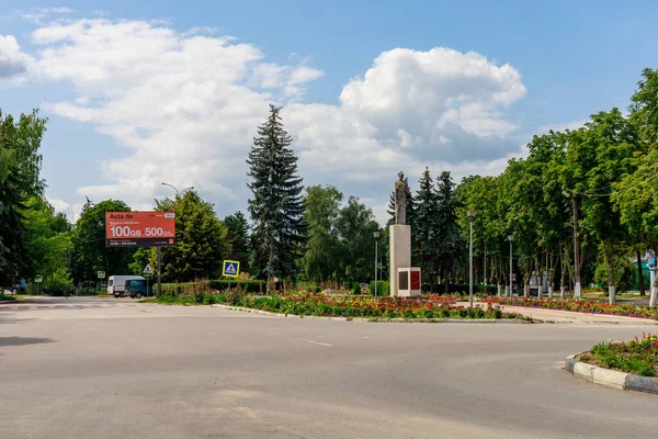 Toeristische Centrum Van Stad Achtergrond Met Kopieerruimte Voor Tekst Inscripties — Stockfoto