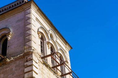 Antika antika vintage kule. Metin için kopyalama alanı olan arkaplan