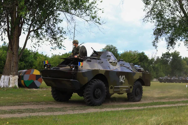 Militaire Zware Uitrusting Manoeuvres Demonstratie Militaire Oefeningen Juli 2020 Balti — Stockfoto
