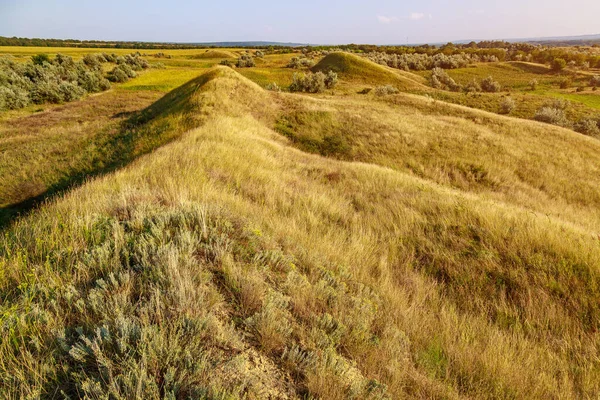 Natura Collinare Dell Europa Orientale Sfondo Con Spazio Copia Testo — Foto Stock