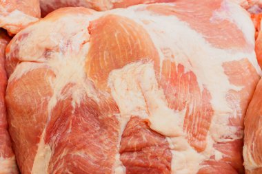 Taze çiğ et. Perakende bakkalında doğal vitaminler ve temel amino asitler. Metin için kopyalama alanı olan seçici odak.