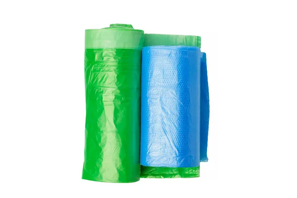 Rolo Sacos Plástico Para Resíduos Domésticos Lixo Sacos Lixo Cor — Fotografia de Stock