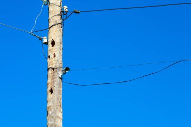 Direkteki güvenlik kamerası. Metin veya yazı için kopyalama alanı olan arkaplan