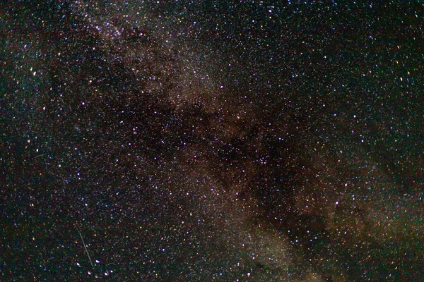 Έναστρη Νύχτα Τον Αύγουστο Αστέρια Στον Ουρανό Ιστορικό Χώρο Αντιγραφής — Φωτογραφία Αρχείου
