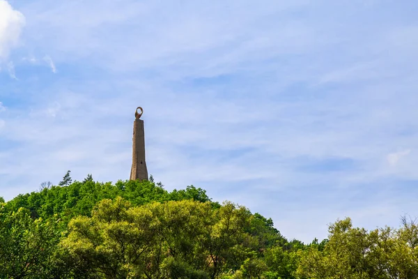 Monumento Vela Como Símbolo Vida Luz Fondo Con Espacio Copia — Foto de Stock