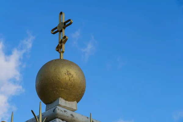 Kreuz Als Religiöses Symbol Des Christentums Religiöses Zeichen Des Glaubens — Stockfoto