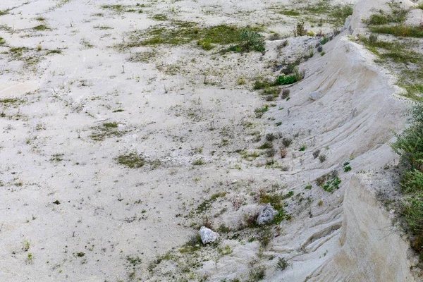 Enorme Cava Operativa Estrazione Della Pietra Calcare Naturale Sfondo Con — Foto Stock