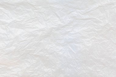 Plastik ambalaj çantasının buruşuk dokusu. Arkaplan veya boş