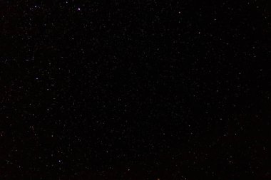 Ağustos 'ta yıldızlı bir gece. Gökyüzünde yıldızlar. Metin veya yazı için kopyalama alanı olan arkaplan