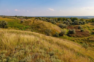 Doğu Avrupa 'nın dağlık doğası. Metin veya yazıtlar için kopyalama alanı olan arkaplan