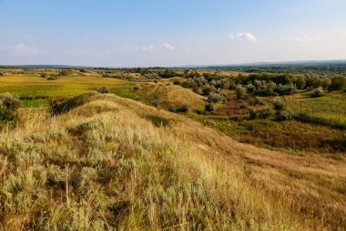 Doğu Avrupa 'nın dağlık doğası. Metin veya yazıtlar için kopyalama alanı olan arkaplan
