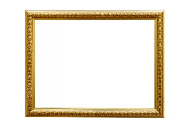 Beyaz izole arkaplanda fotokopi alanı olan fotoğraf veya resim çerçevesi