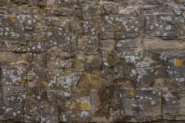 Ancient Wall Made Stone Blocks Texture Background Backdrop Design — Stockfoto