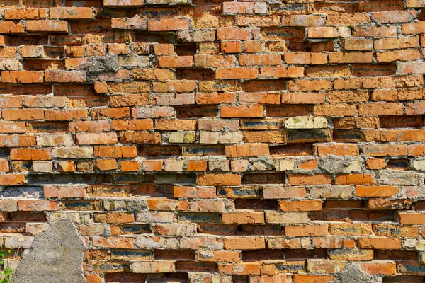 Destroyed Bricks Wall Texture Background Backdrop Design — 图库照片