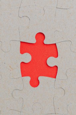 Tek elementi olmayan bulmacalar. Metin veya yazı için boşluk kopyala. Dikey resim.