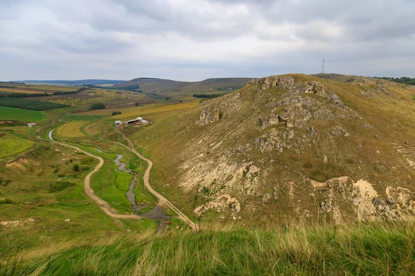 Nature Sauvage Rocheuse Montagneuse Europe Est Arrière Plan Paysage Avec — Photo