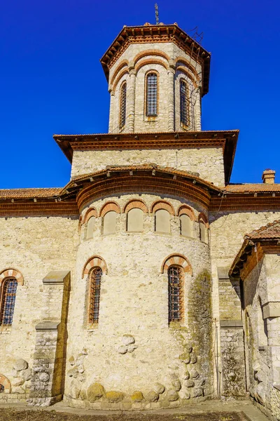 Old stone church. Background with selective focus and copy space for text