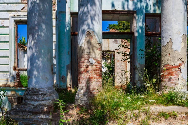 Abandonado Património Histórico Cultural Abandonado Antiga Arquitectura Detalhes Incomuns Olhar — Fotografia de Stock