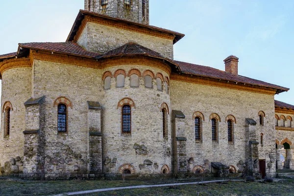 Stará Budova Klasické Architektury Přírodního Kamene Pozadí Výběrovým Zaměřením Kopírovacím — Stock fotografie