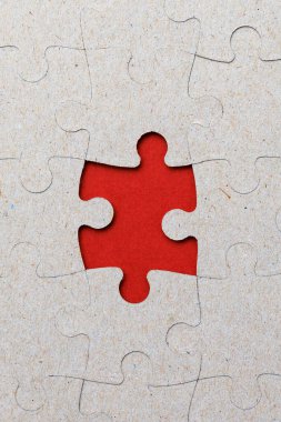 Tek elementi olmayan bulmacalar. Metin veya yazı için boşluk kopyala. Dikey resim.