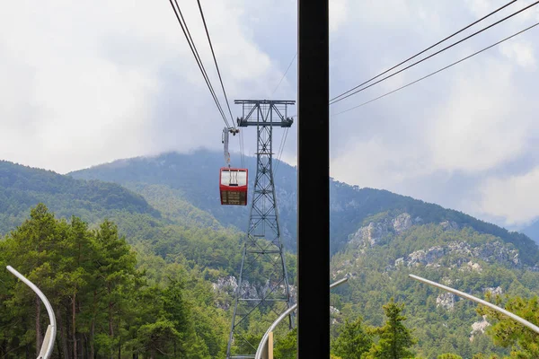 Cabin of the cable car lift to Taurus mountain system