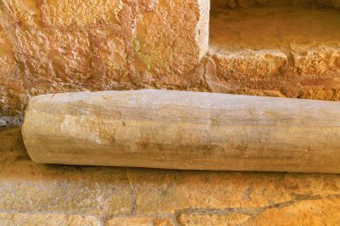 Antik antika sütun. Metin için kopyalama alanı olan arkaplan