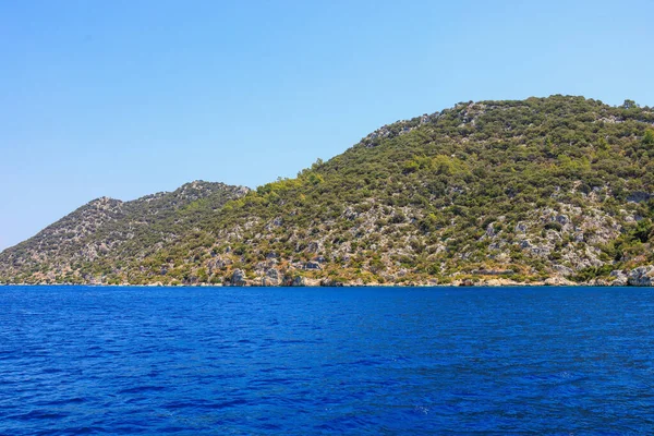 基科娃岛的洛基性质 是土耳其安塔利亚省德姆雷和卡斯附近的卡拉沃拉 Karavola Lycian Dolichiste Lycian Dolichiste 的另一个名称 — 图库照片