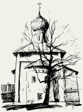 Kilise ve bir ağaç