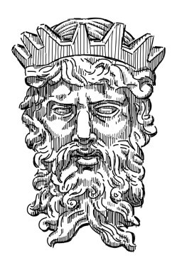 Head of mythological king