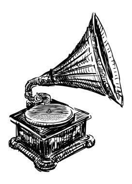 eski gramofon